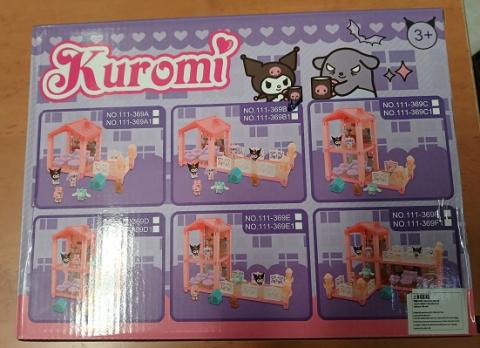 Imagen oficial de Kuromi toy playhouse set publicada por OECD 2