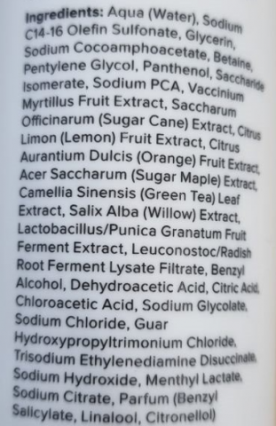 Imagen oficial de Boost Lab Everyday Hydrating Cleanser publicada por OECD 2