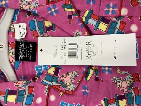 Imagen oficial de Various children’s long-sleeve flannelette pyjama sets publicada por OECD 2
