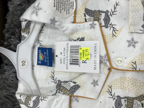 Imagen oficial de Various children’s long-sleeve flannelette pyjama sets publicada por OECD