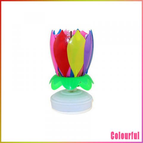 Imagen oficial de Blossom lotus flower birthday cake candle publicada por OECD 5