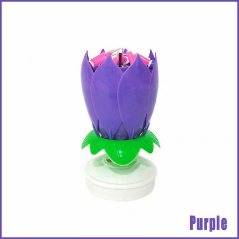Imagen oficial de Blossom lotus flower birthday cake candle publicada por OECD 2