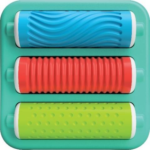 Imagen oficial de Fat Brain Rollers Tile sold in the Playtab Sensory Set 3 publicada por OECD 2