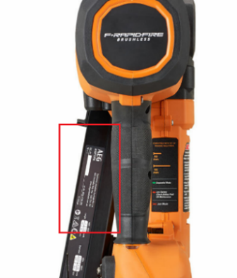 Imagen oficial de AEG 18V F-RAPIDFIRE 10GA 30º-34º Framing Nailer (A18F10FN) publicada por OECD 4