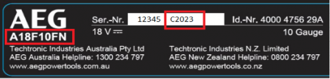 Imagen oficial de AEG 18V F-RAPIDFIRE 10GA 30º-34º Framing Nailer (A18F10FN) publicada por OECD 3