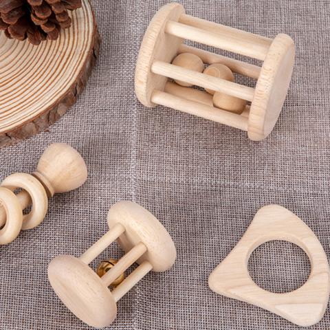 Imagen oficial de Wooden bell rattle baby toy for infants educational early learning publicada por OECD