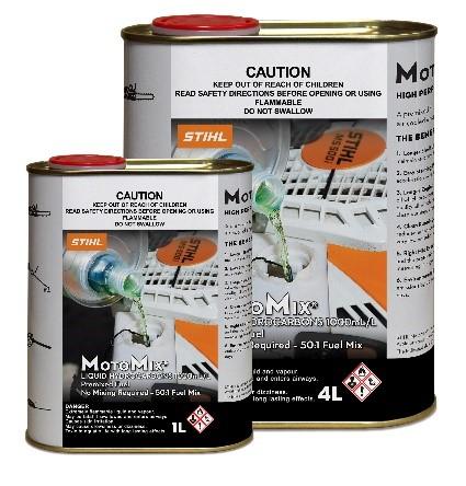 Imagen oficial de STIHL 1L & 4L MotoMix Pre-Mix Fuel Container (Tin) publicada por OECD