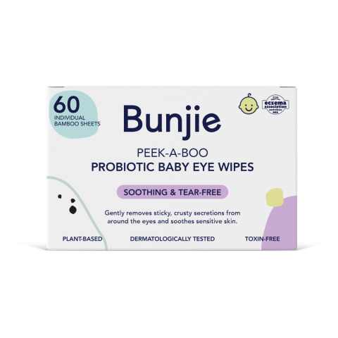 Imagen oficial de Bunjie Peek-A-Boo Probiotic Baby Eye Wipes publicada por OECD