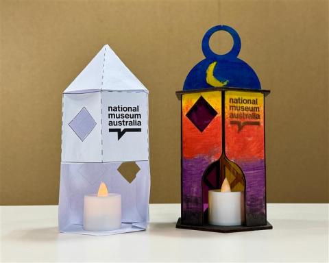 Imagen oficial de LED tealight flameless candle supplied at National Museum of Australia lantern making workshops publicada por OECD
