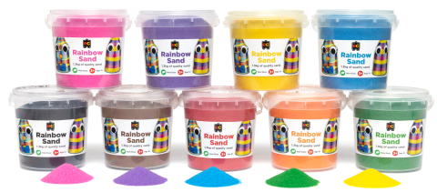 Imagen oficial de Educational Colours - Rainbow Sand (1.3kg), Creatistics - Coloured Sand (1kg), Kadink - Coloured Decorative Sand (1.3kg) and Kadink - Cotton Sensory Sand (700g) publicada por OECD 4