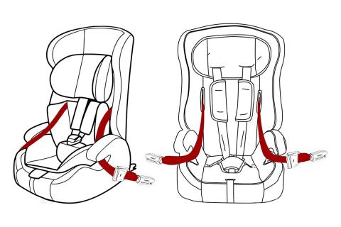 Imagen oficial de 2Pcs general security band extender for ISOFIX latch interface seat publicada por OECD 3