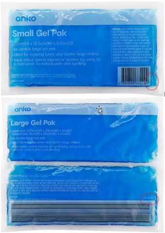 Imagen oficial de Anko Small Gel Pak and Anko Large Gel Pak publicada por OECD 3