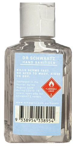 Imagen oficial de Dr Schwartz Hand Sanitiser - 60ml Bottle publicada por OECD 2