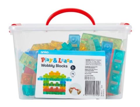 Imagen oficial de Anko 75 Piece Wobbly Blocks publicada por OECD