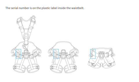 Imagen oficial de Astro and Canyon Guide rope access harnesses publicada por OECD 2