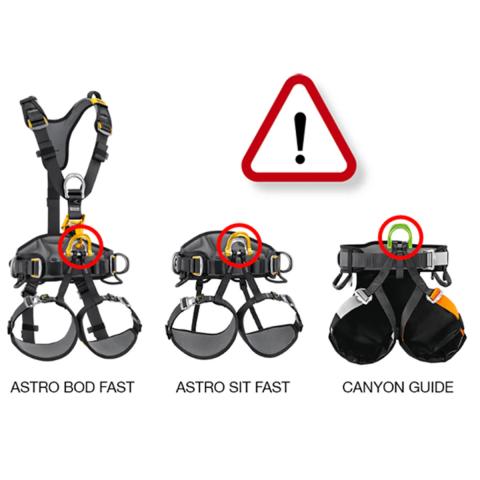 Imagen oficial de Astro and Canyon Guide rope access harnesses publicada por OECD