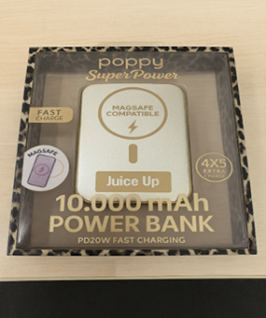 Imagen oficial de XO Poppy 10000 mAh Single Power bank Magsafe and POM 5000 mAh MAGPOWER Magnetic Wireless power bank publicada por OECD