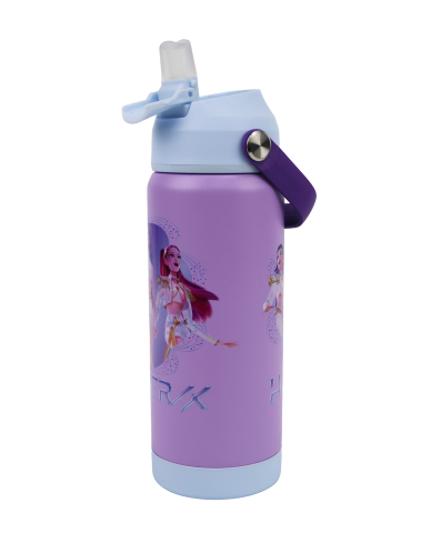 Imagen oficial de Kpop Demon Hunters 500mL Double Wall Stainless Steel Drink Bottle – sold at Officeworks publicada por OECD
