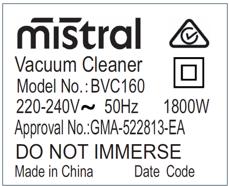Imagen oficial de Mistral Barrel Cyclonic Vacuum Cleaner – sold at Bunnings publicada por OECD 3