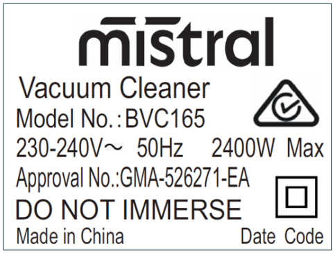 Imagen oficial de Mistral Barrel Cyclonic Vacuum Cleaner – sold at Bunnings publicada por OECD 4