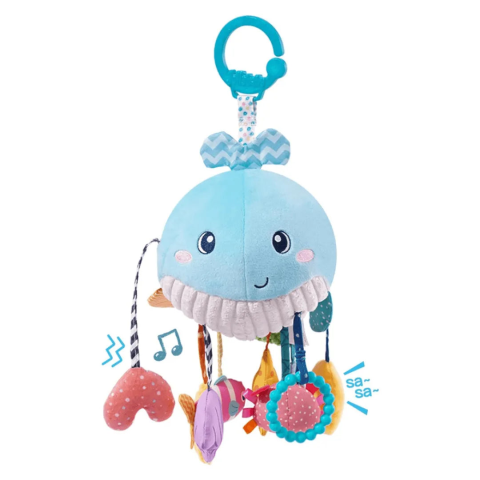 Imagen oficial de Jollybaby baby sensory pull string toy whale publicada por OECD