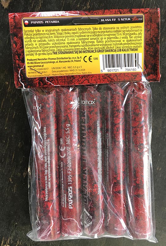 Imagen oficial de Fireworks ; Piromax ; Black Thunder publicada por OECD 2