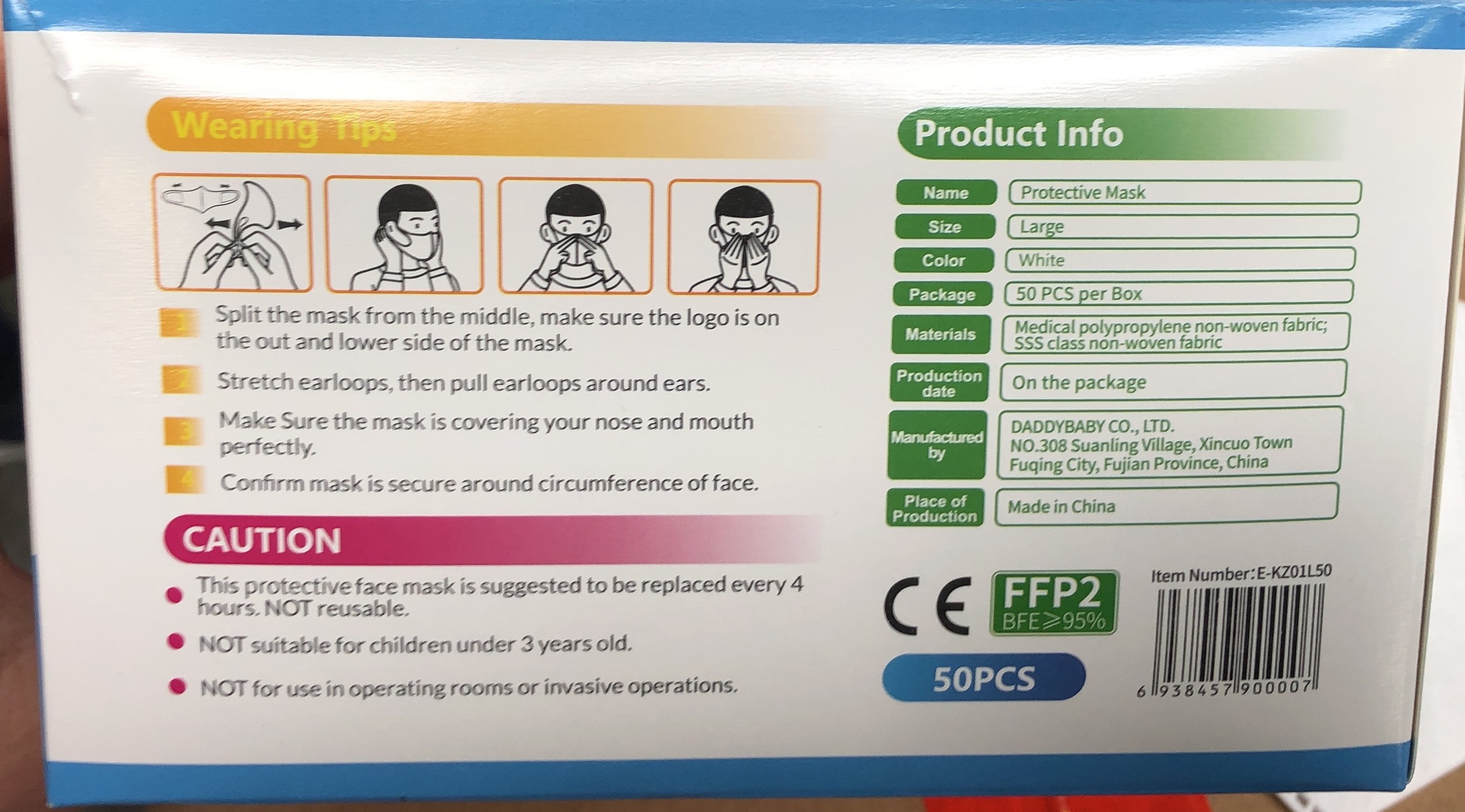 Imagen oficial de Particle filter mask ; Daddy Baby ; Protective Mask - Earloop Face Mask publicada por OECD
