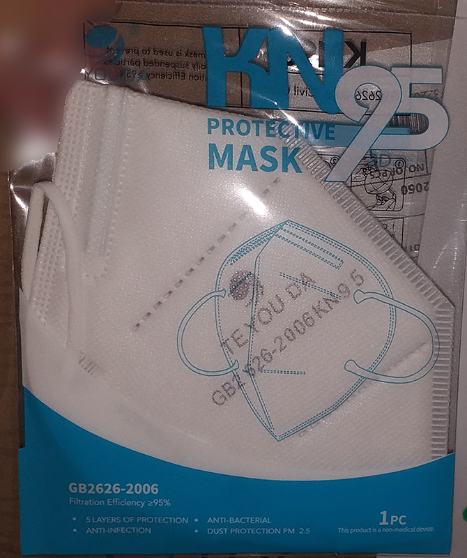 Imagen oficial de Particle filter mask ; Teyouda ; KN95 Protective mask publicada por OECD 3