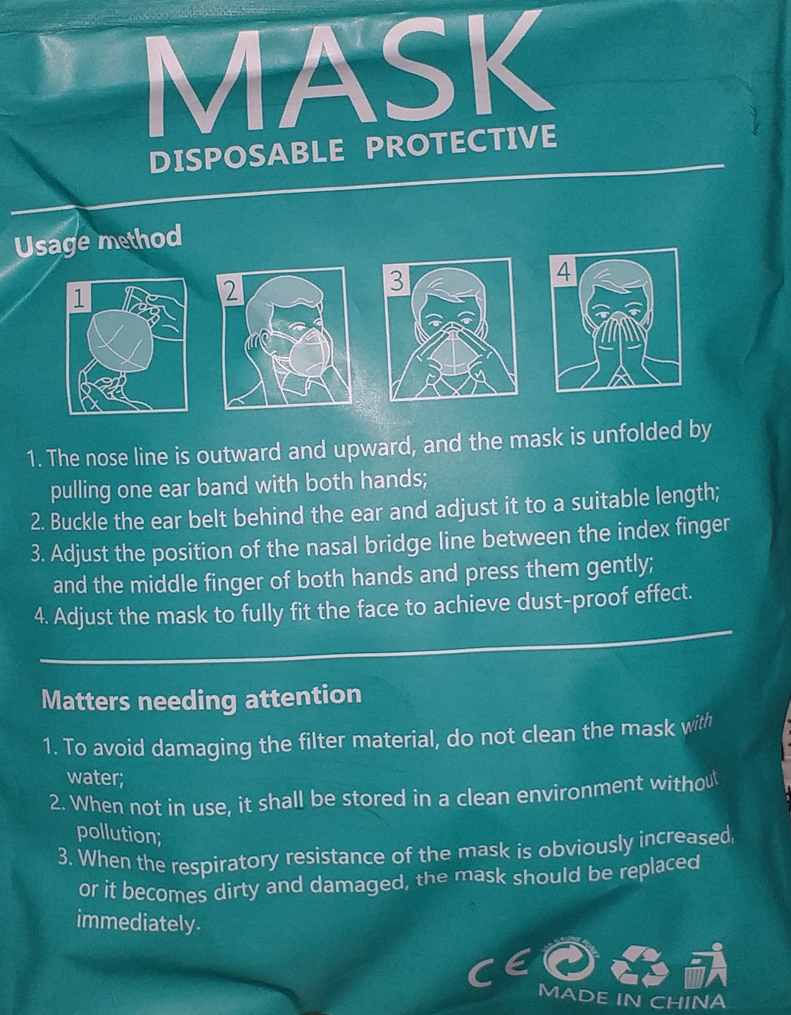 Imagen oficial de Particle filter mask ; MASK ; Disposable Protective publicada por OECD