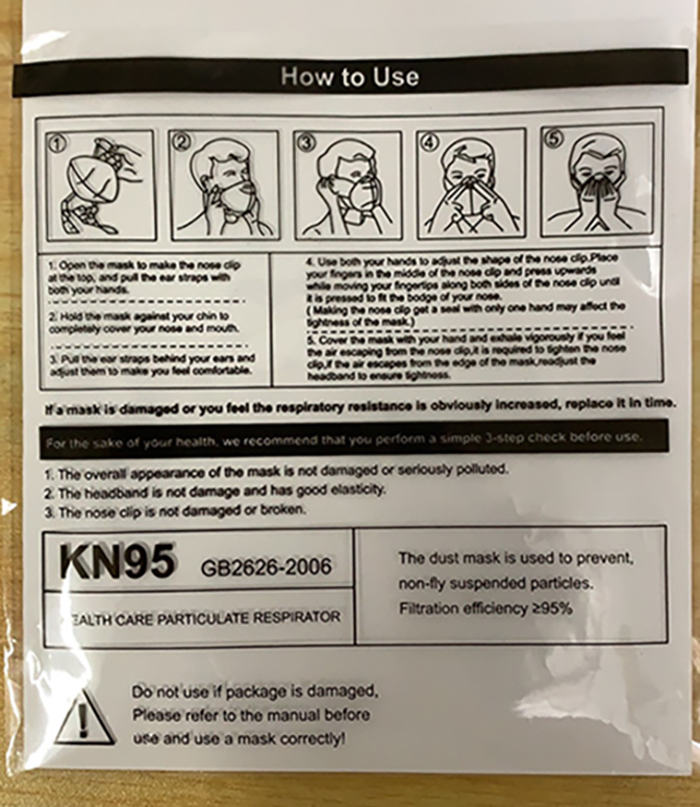 Imagen oficial de Particle filter mask ; KSL ; KN95 protective mask publicada por OECD 2