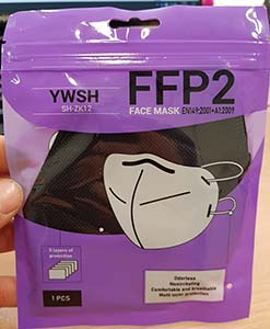 Imagen oficial de Particle filter mask ; YWSH ; FFP2 Face mask publicada por OECD 2