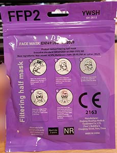 Imagen oficial de Particle filter mask ; YWSH ; FFP2 Face mask publicada por OECD