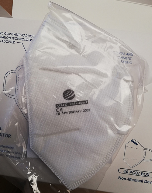 Imagen oficial de Particle filter mask ; VHC Global ; Three-dimensional protective respirator publicada por OECD 2