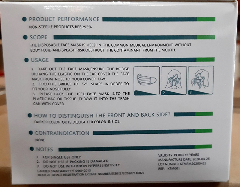 Imagen oficial de Particle filter mask ; Fitme ; Disposable face mask publicada por OECD 4