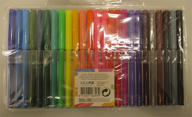 Imagen oficial de Felt pens ; Grafix ; Felt pens 25 pieces publicada por OECD 2