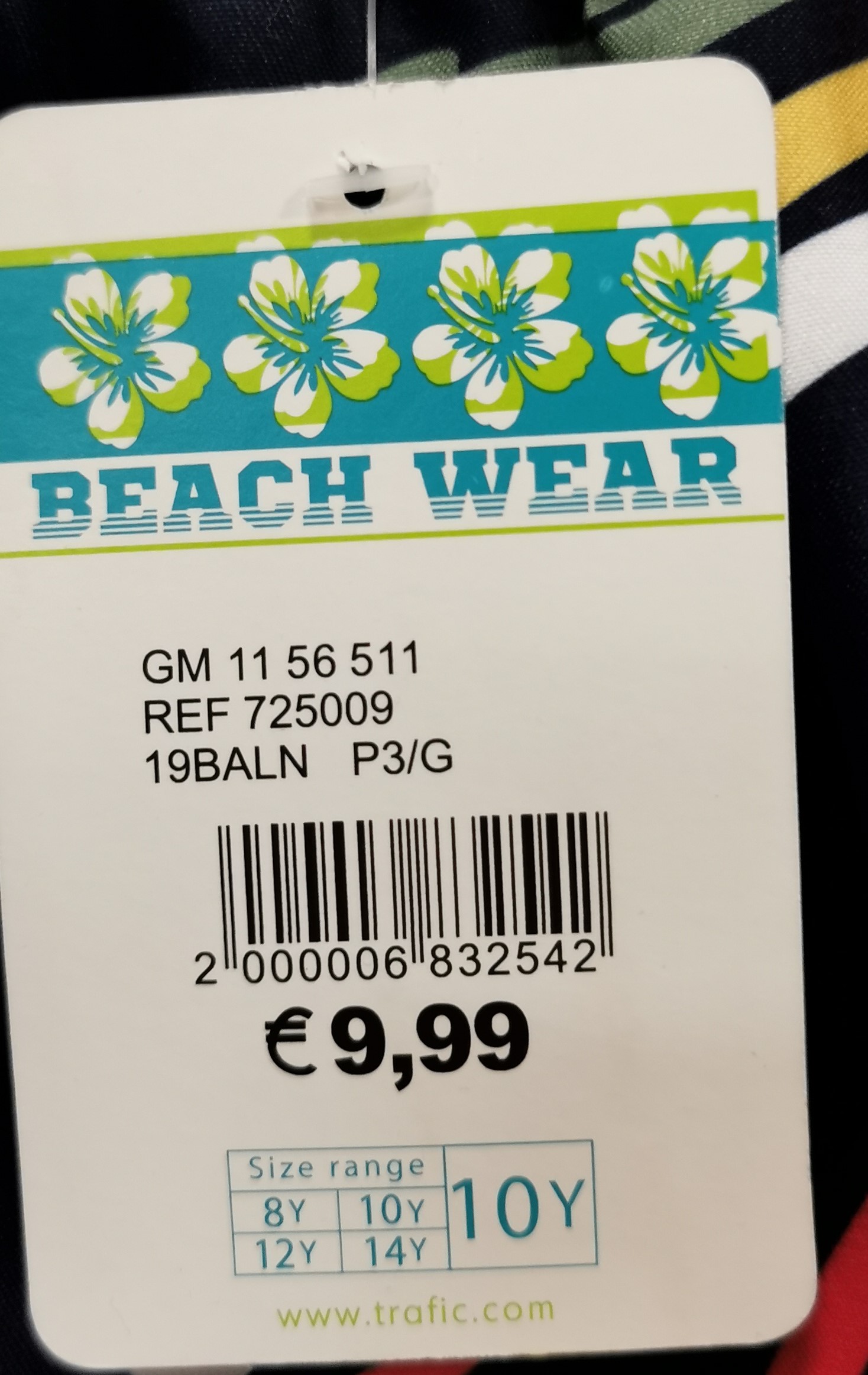 Imagen oficial de Swimming trunks ; Beach Wear ; publicada por OECD