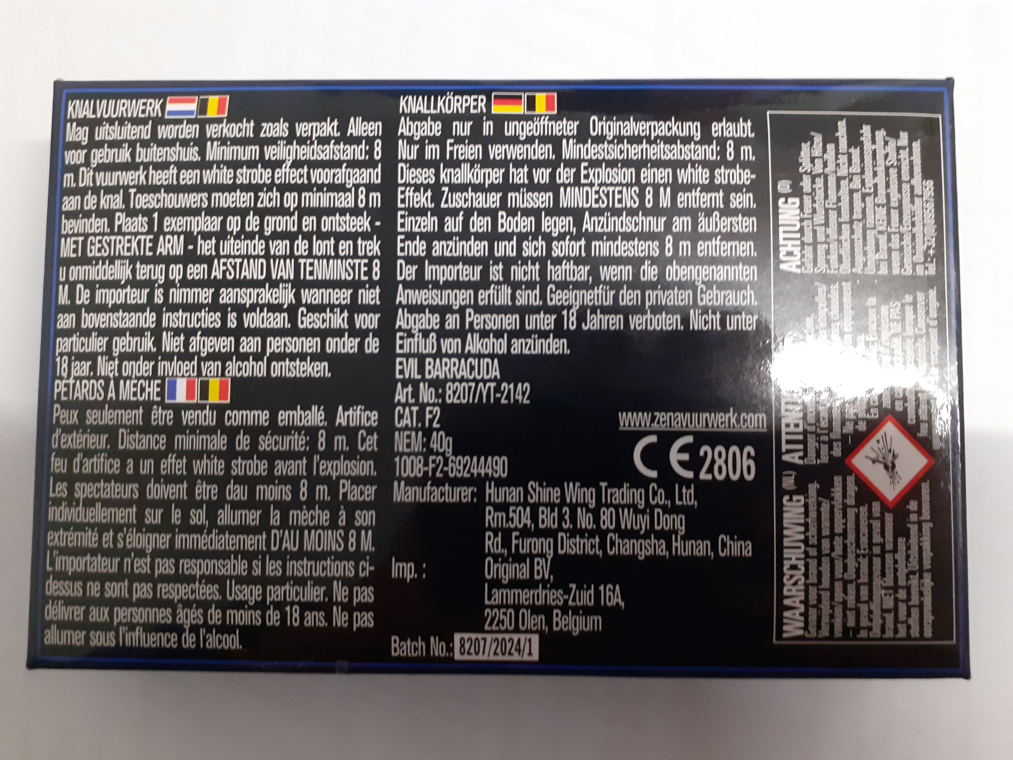 Imagen oficial de Fireworks ; ZENA Vuurwerk ; EVIL BARRACUDA publicada por OECD 2