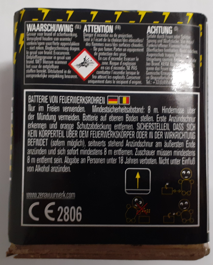 Imagen oficial de Fireworks ; ZENA Vuurwerk ; ZENA MINI SALUTE publicada por OECD 3
