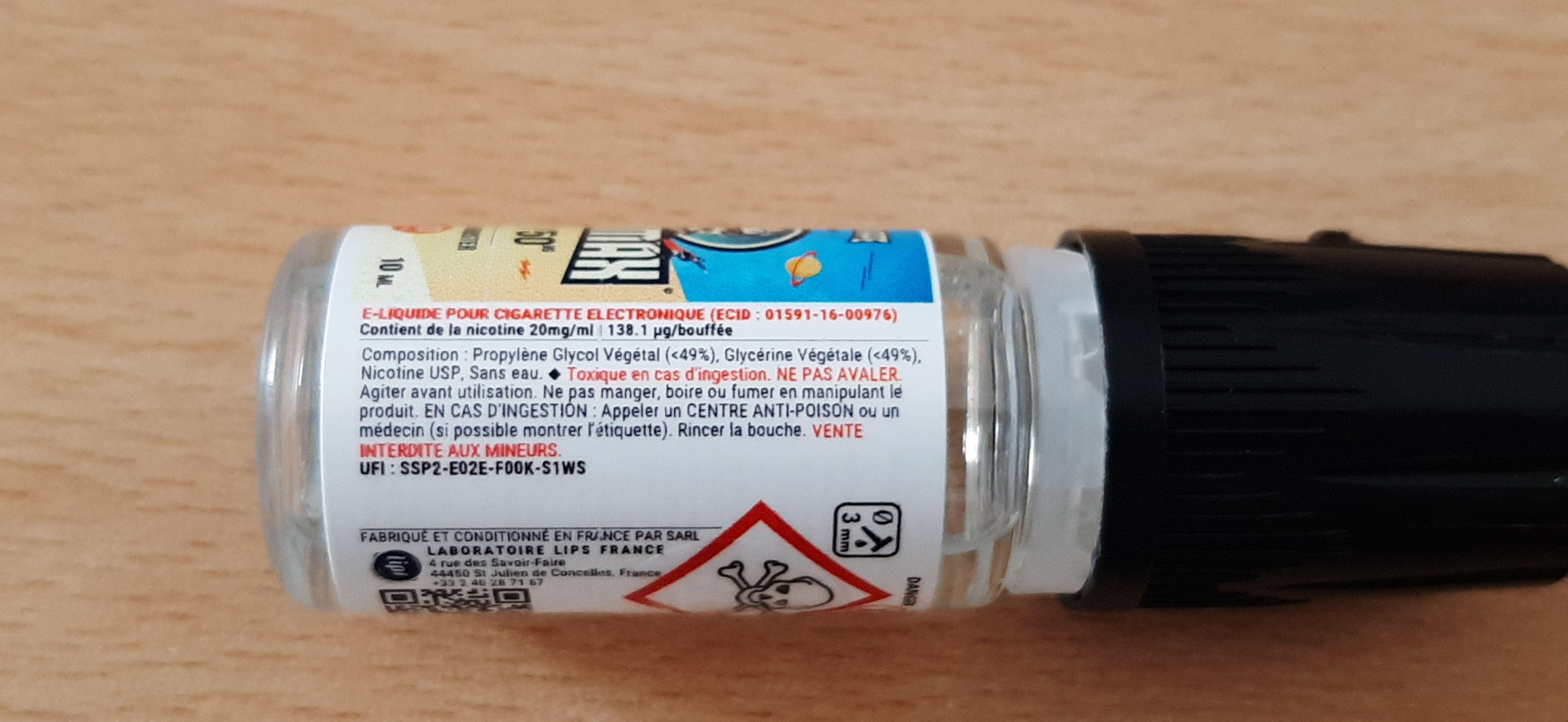 Imagen oficial de Liquid for electronic cigarettes ; NICOMAX ; SUPERVAPE NICOMAX NICOTINE BOOSTER publicada por OECD 3