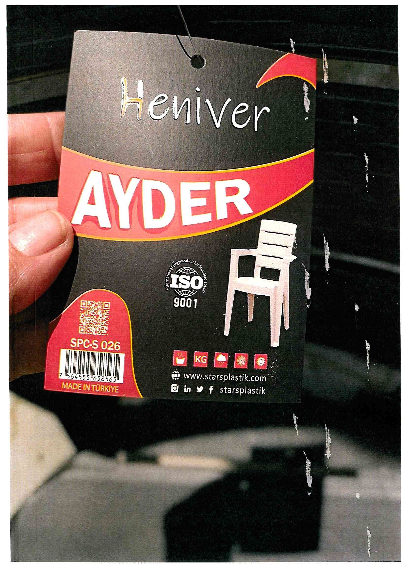 Imagen oficial de Plastic chair ; Ayder ; publicada por OECD 2