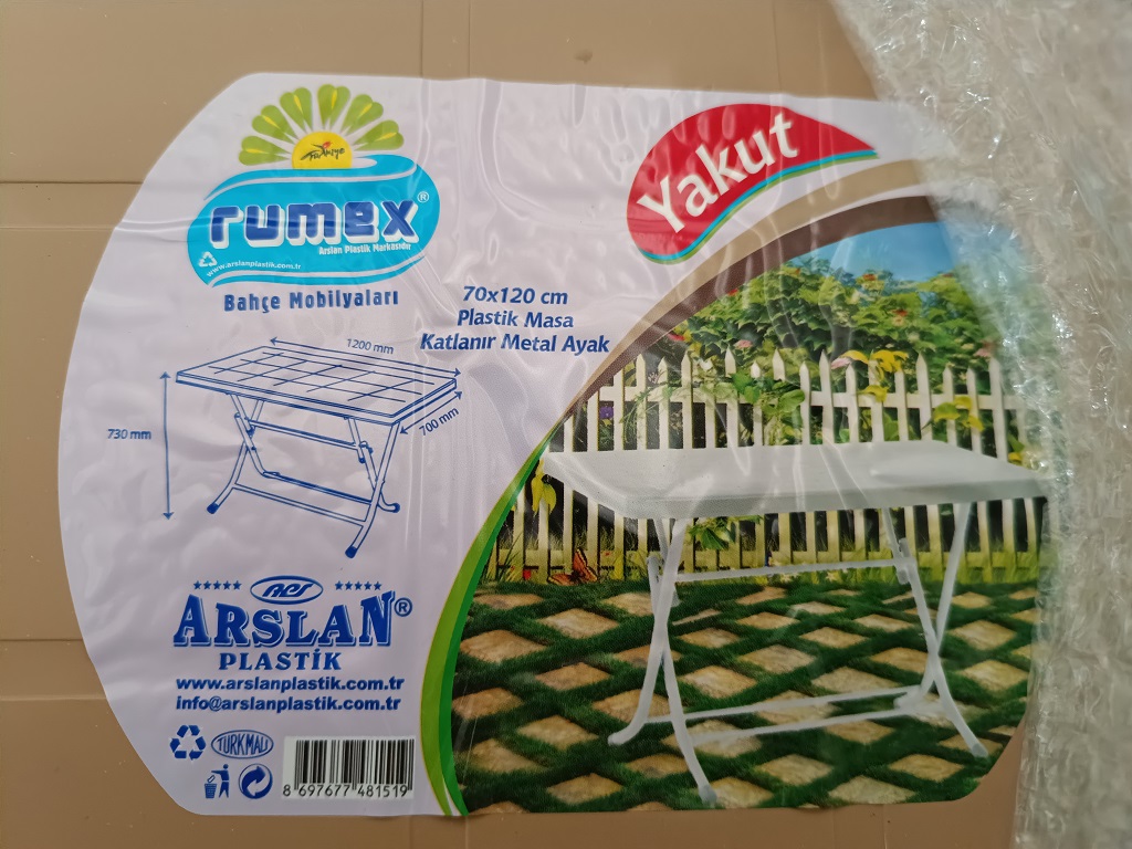 Imagen oficial de Table ; Rumex ; Arslan Plastik publicada por OECD 3