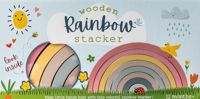 Imagen oficial de Professor Puzzle Rainbow Stacker Toy publicada por OECD