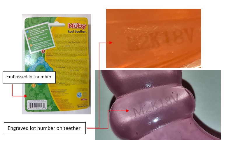 Imagen oficial de Nûby 3-Pack Ring Chill kool Soother Teether publicada por OECD 2