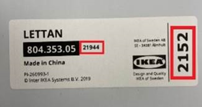 Imagen oficial de IKEA LETTAN Mirror publicada por OECD 2