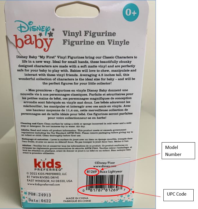 Imagen oficial de Kids Preferred Disney Baby "My First" Mickey Mouse, Minnie Mouse, Buzz Lightyear, and Stitch Figurines publicada por OECD 7