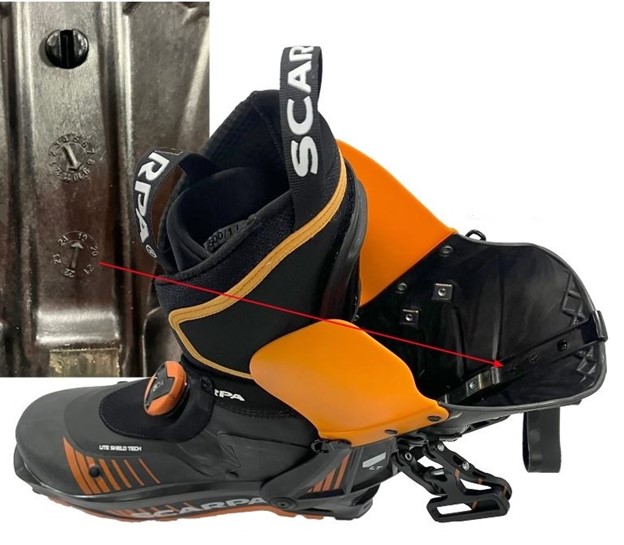 Imagen oficial de SCARPA F1 LT and F1 GT ski boots publicada por OECD
