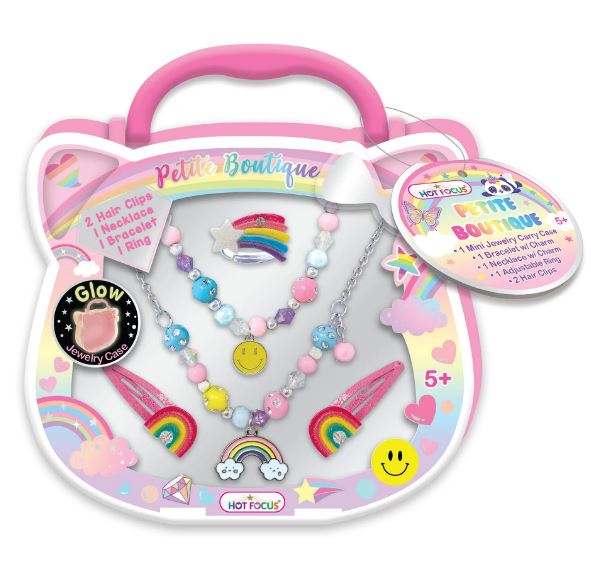 Imagen oficial de Hot Focus Petite Boutique Tie-Dye Butterfly, Rainbow and Glow in the Dark children’s jewellery sets publicada por OECD 3