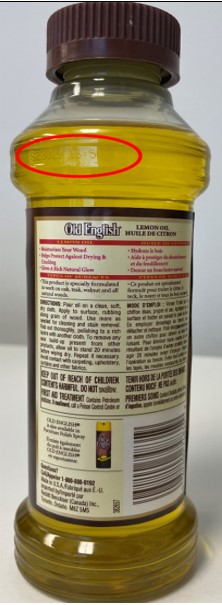 Imagen oficial de Old English Lemon Oil Liquid Wood Polish publicada por OECD 2