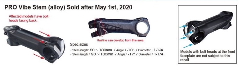 Imagen oficial de Shimano PRO Vibe Bicycle Stem publicada por OECD 2