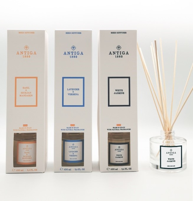 Imagen oficial de All Vila Hermanos and Fragrance Works ANTIGA 1860 brand reed diffusers publicada por OECD 2